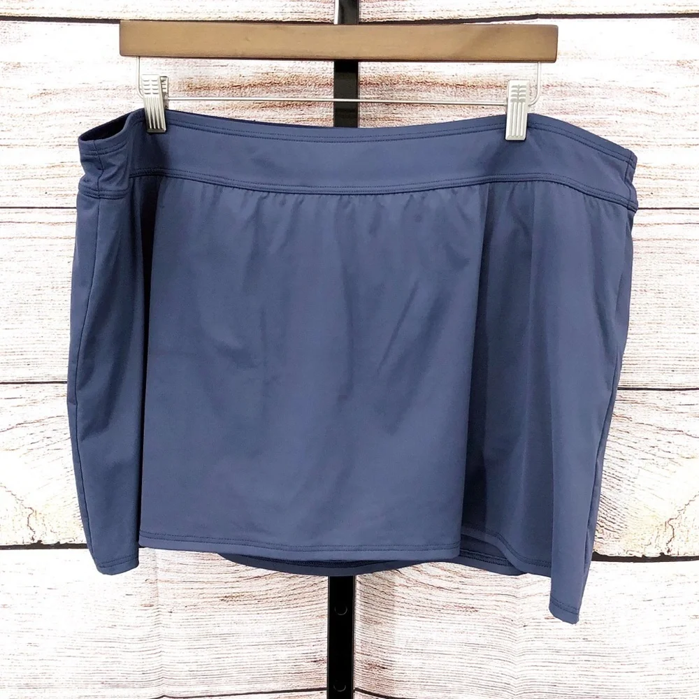 Lands End Blue Swim Skort Size 22W